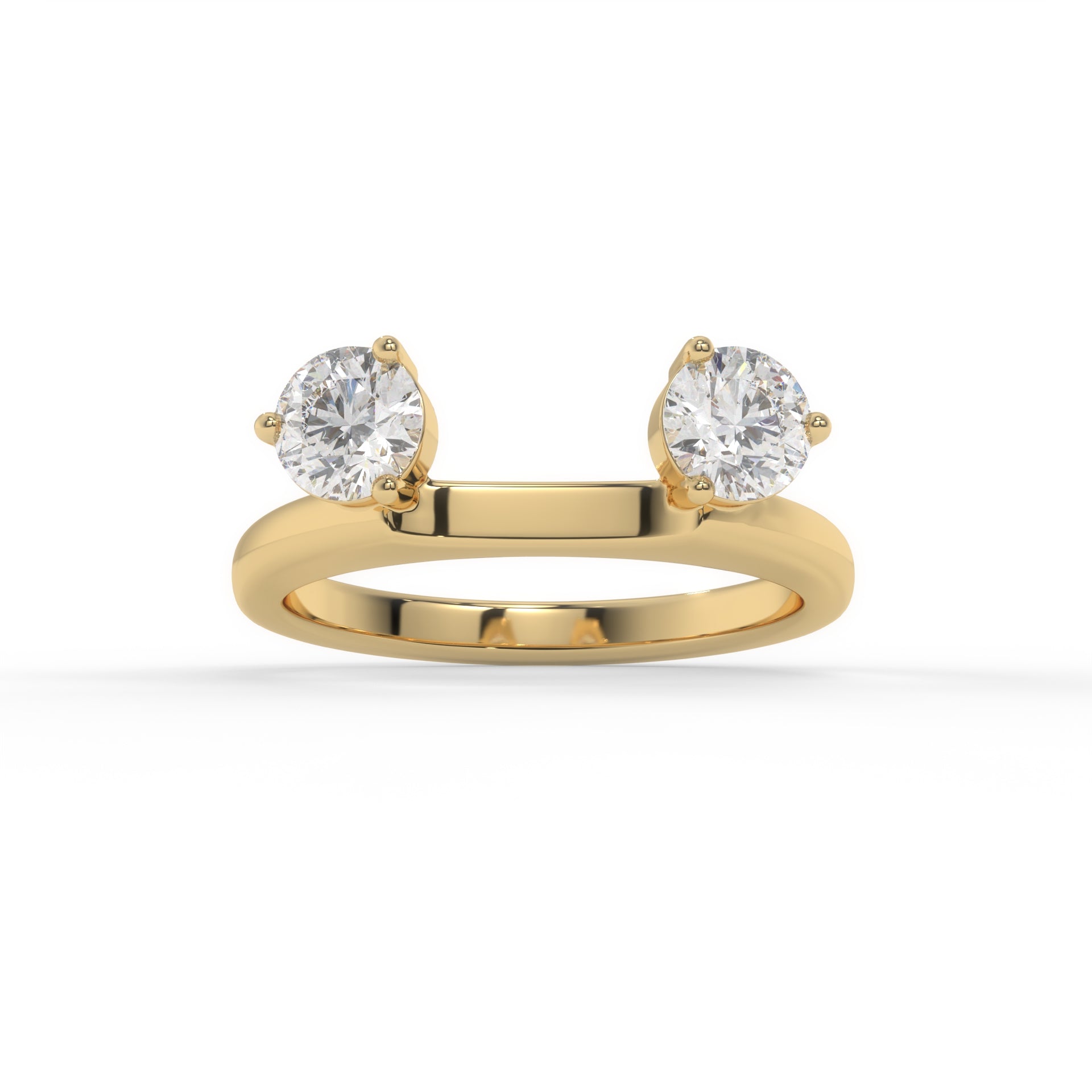 Round-Shaped Moissanite Enhancer Band