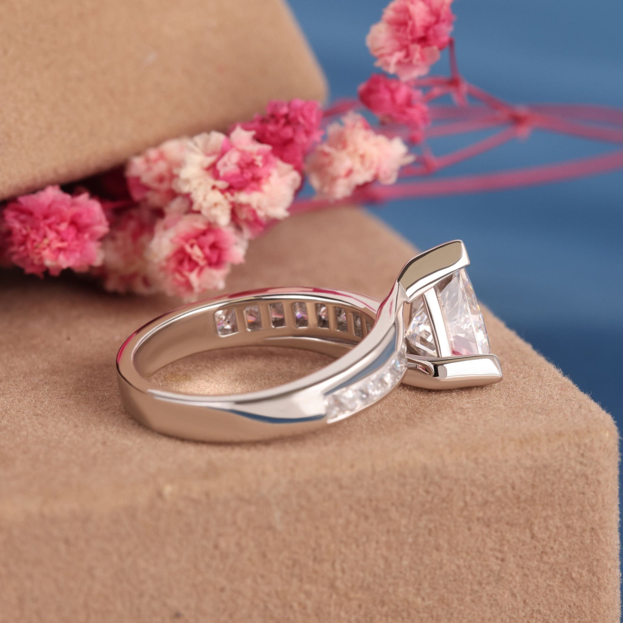 Trilliant Cut Lab Grown Diamond Solitaire Wedding Ring - Kinaara Jewels