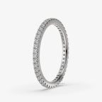 0.85 ct round moissanite eternity band
