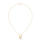 1-carat marquise diamond anda delicate chain