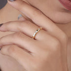 10K Gold half eternity matching wedding band