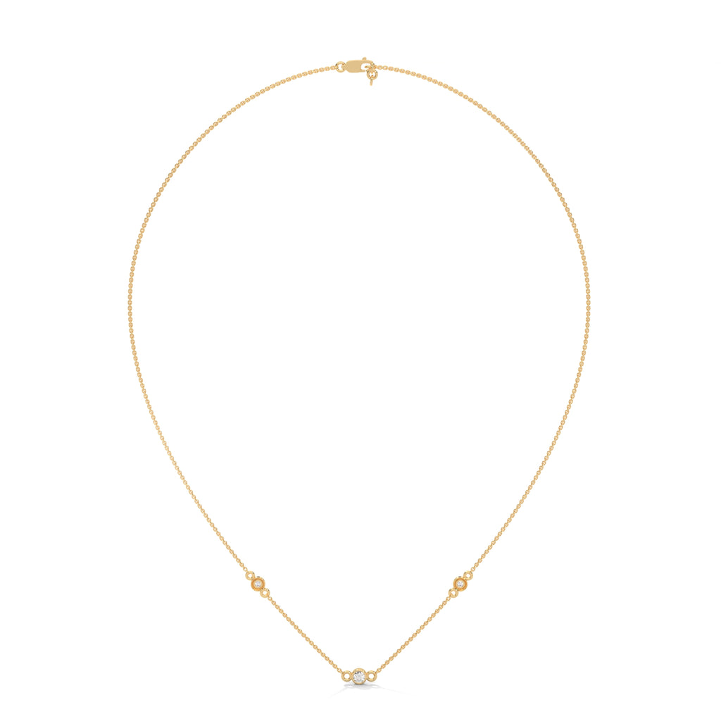 18K Gold Lab Grown Diamond Pendant