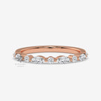 moissanite half eternity band