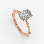 lab diamond oval engagement ring
2