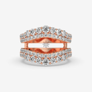 Ring Guards & Spacers Moissanite Wedding Band, Enhancer Diamond Ring