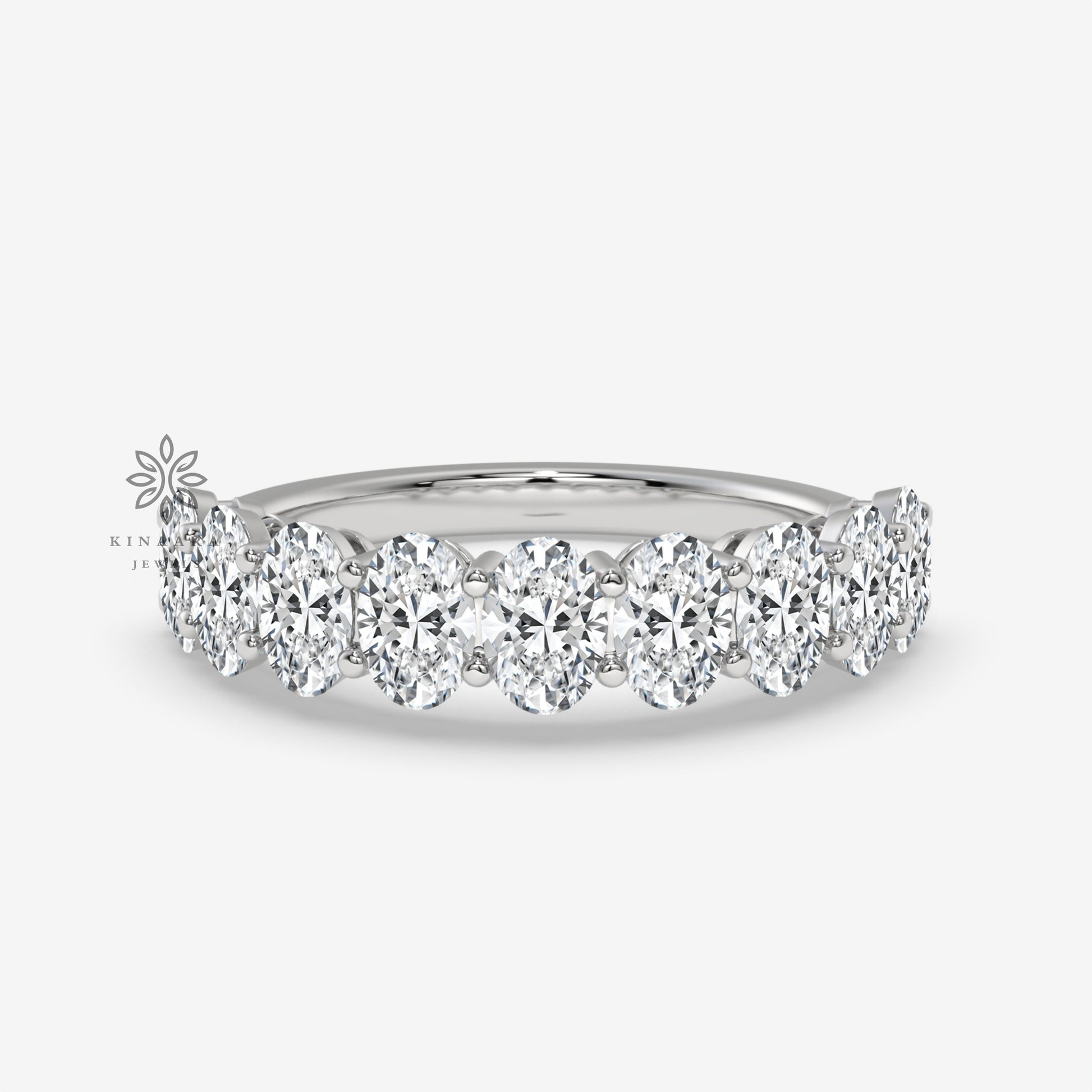 diamond half eternity band