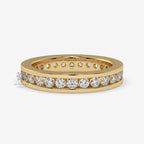 channel set wedding band