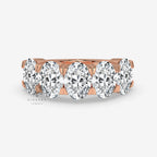 oval cut lab created diamond ring