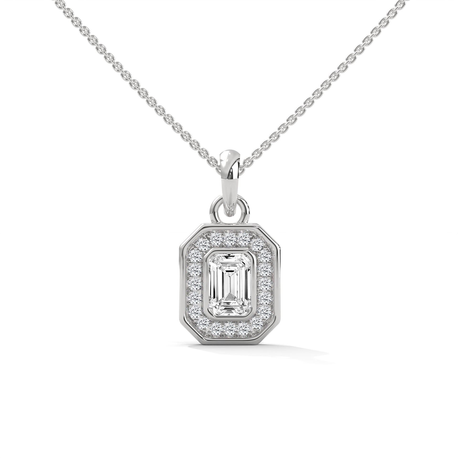 1 carate merald cut diamond
