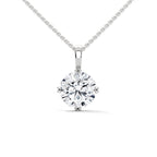 2 CT Round Cut Lab grown diamond Solitaire pendant