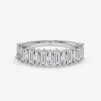 lab diamond half eternity band