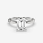 emerald solitaire engagement ring