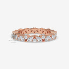 Marquise & Round Cut Moissanite Full Eternity Band