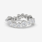 moissanite wedding band