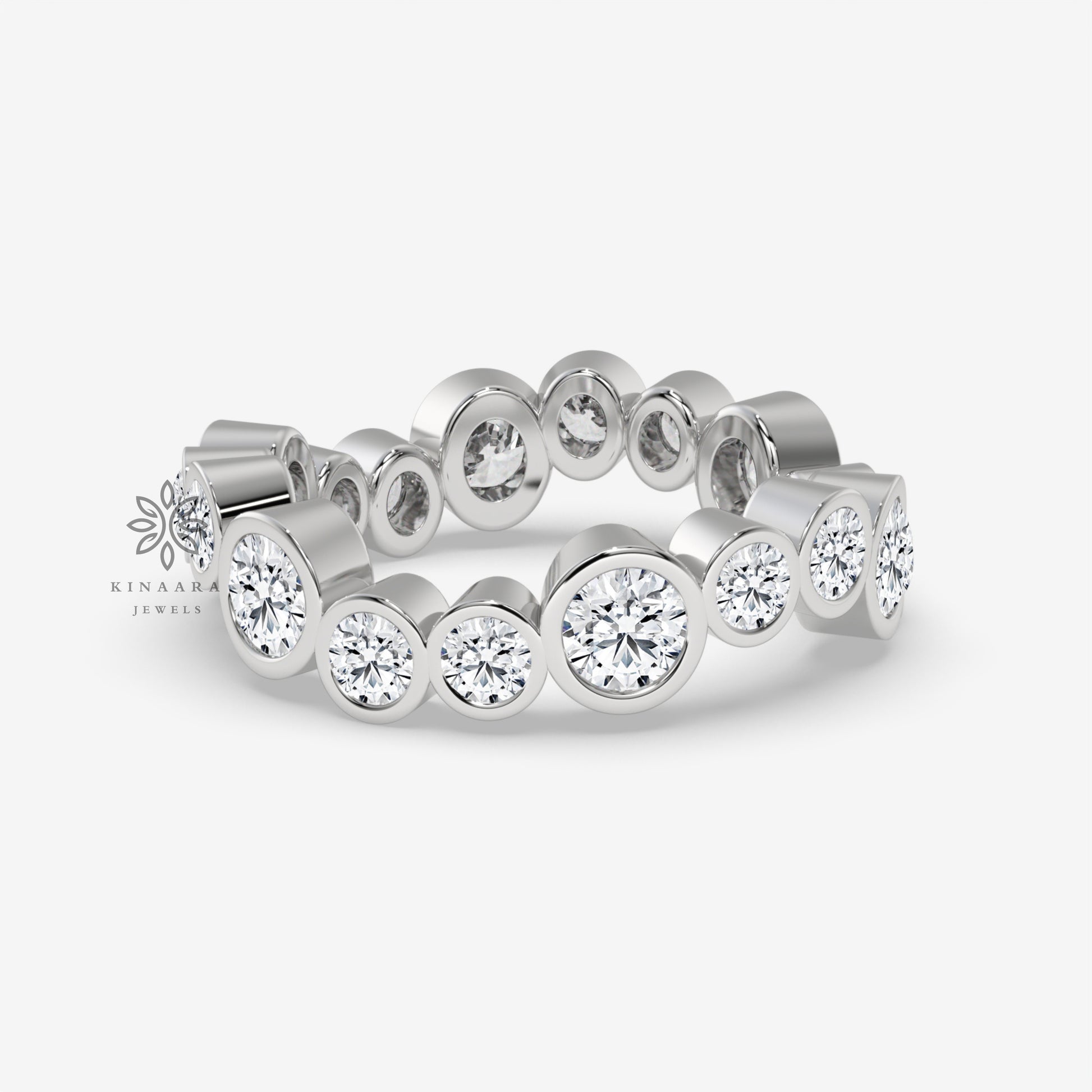 moissanite wedding band