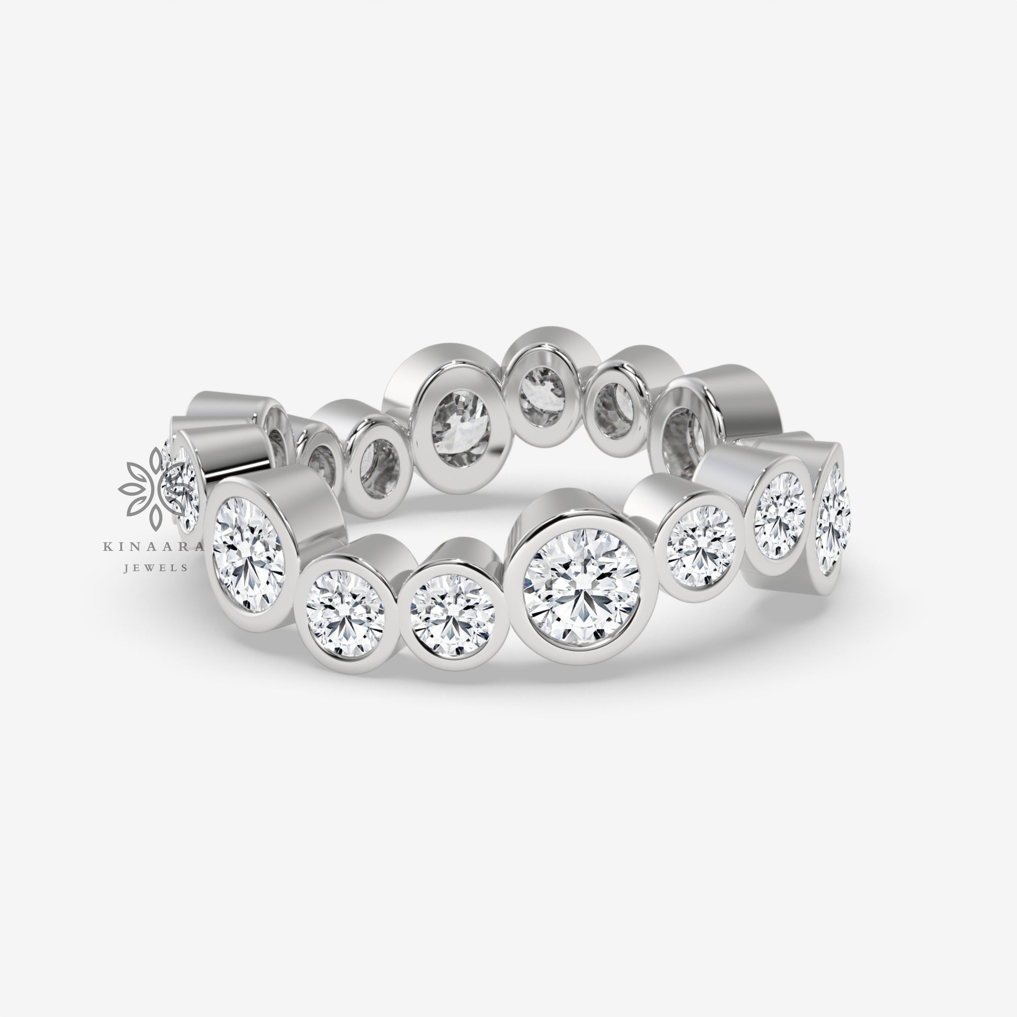 moissanite wedding band
