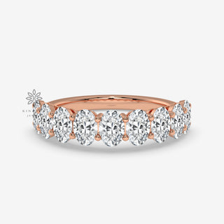 lab created diamond half eternity rings