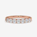 lab diamond half eternity band