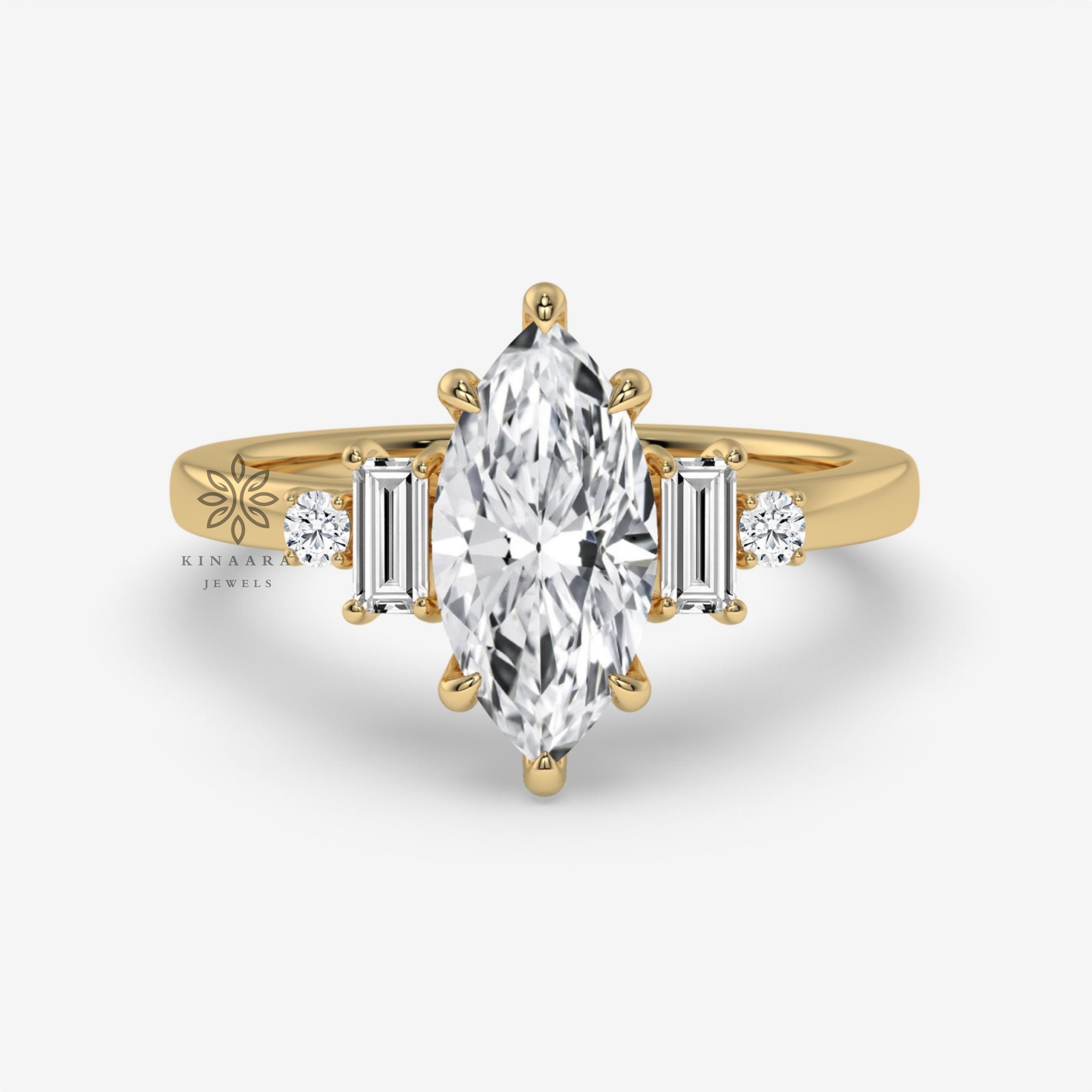 marquise engagement ring lab grown