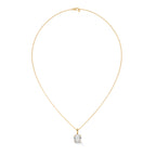3 CT Round Cut Lab grown diamond Solitaire pendant