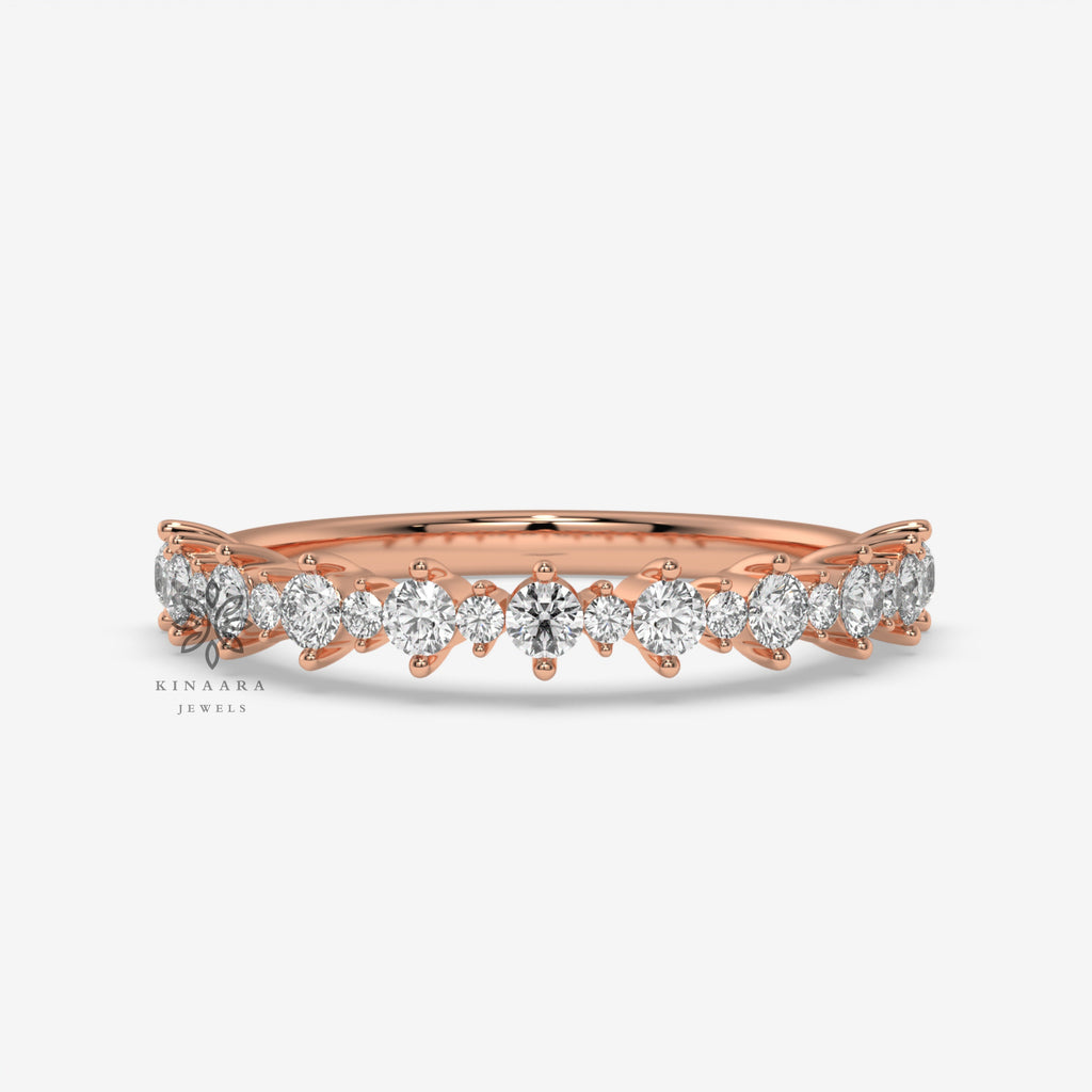 moissanite wavelet band