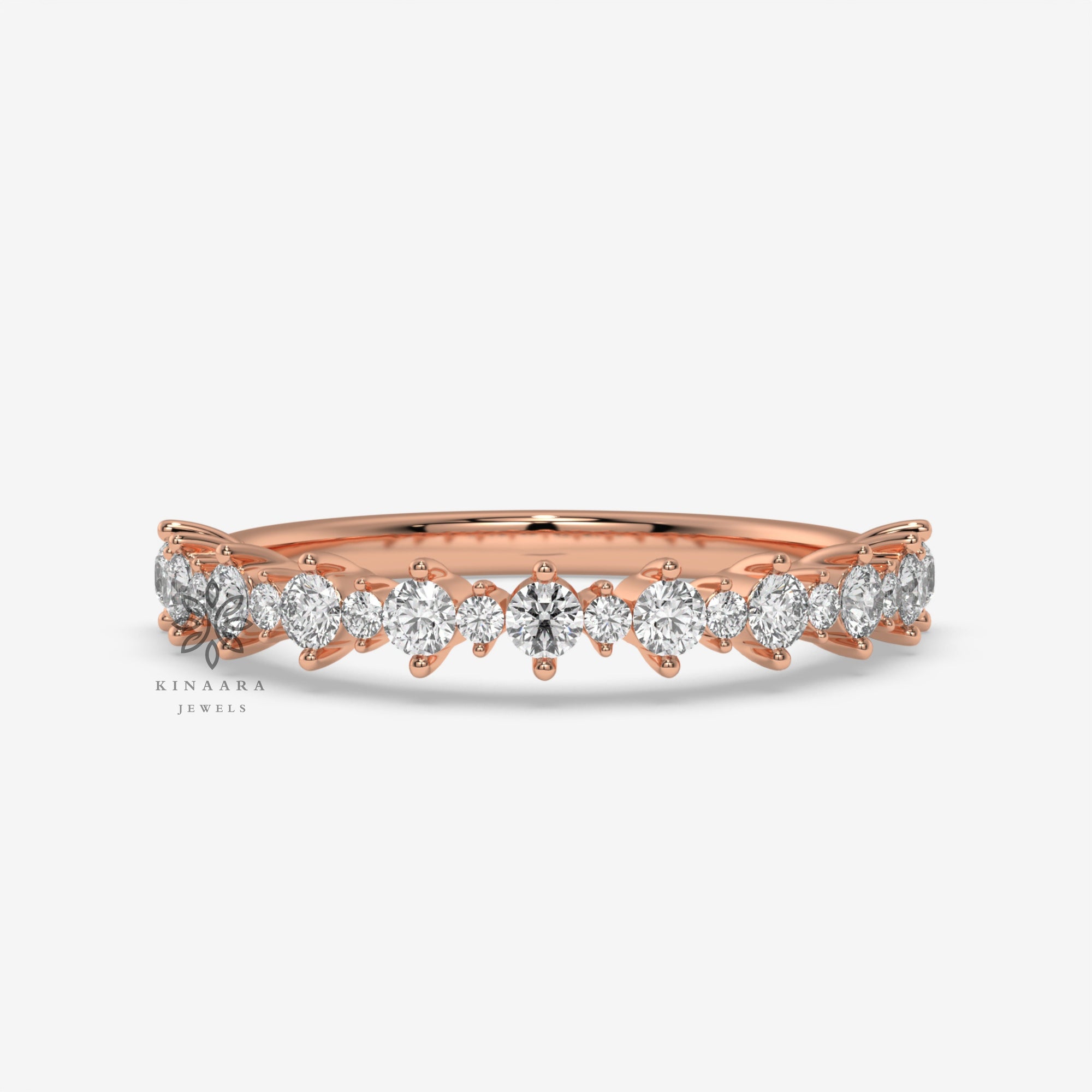 moissanite wavelet band