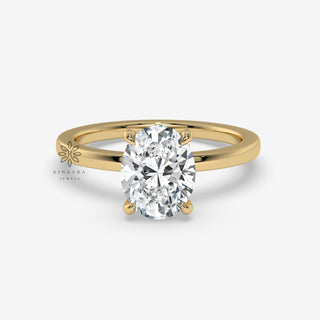 hidden halo engagement ring