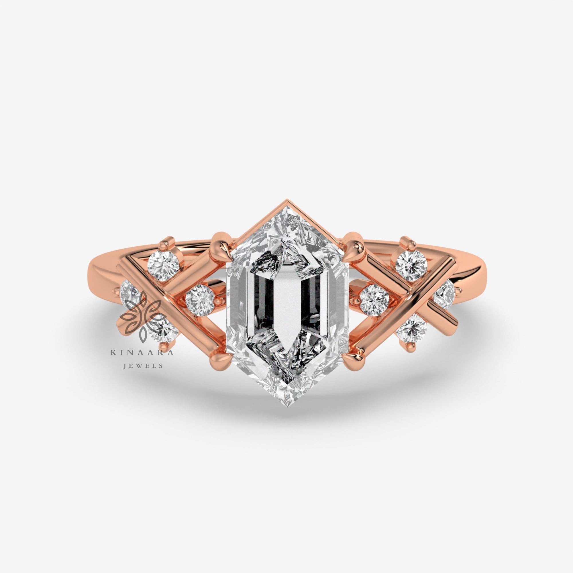 hexagon shaped diamond