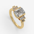 emerald cut engagement ring