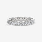 Marquise & Round Cut Moissanite Full Eternity Band