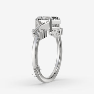 Hexagon Cut Lab Grown Diamond Ring3