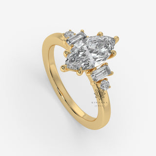 lab grown diamond engagement ring for women