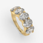 oval cut lab grown diamond ring