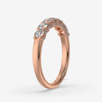lab grown diamond hidden halo half eternity wedding band5