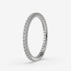 0.85 ct round lab grown diamond half eternity band2