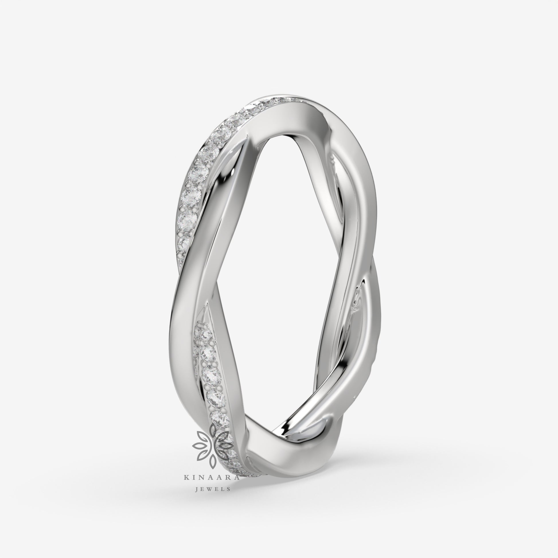 criss cross diamond wedding band5