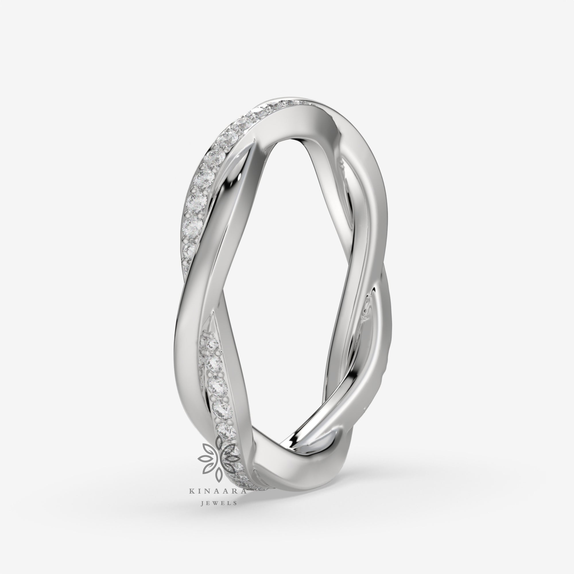 criss cross diamond wedding band5