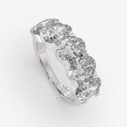 five stone oval cut lab grown diamond ring