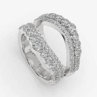 Ring Guards & Spacers Moissanite Wedding Band, Enhancer Diamond Ring