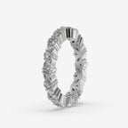 Marquise & Round Cut Moissanite Full Eternity Band