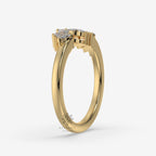 open cuff moissanite wedding band1