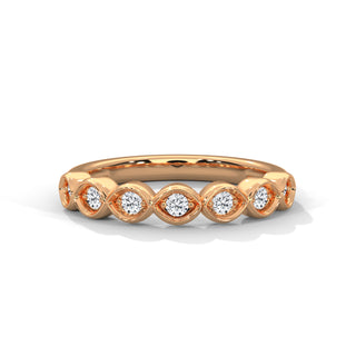 7 Round moissanite band
