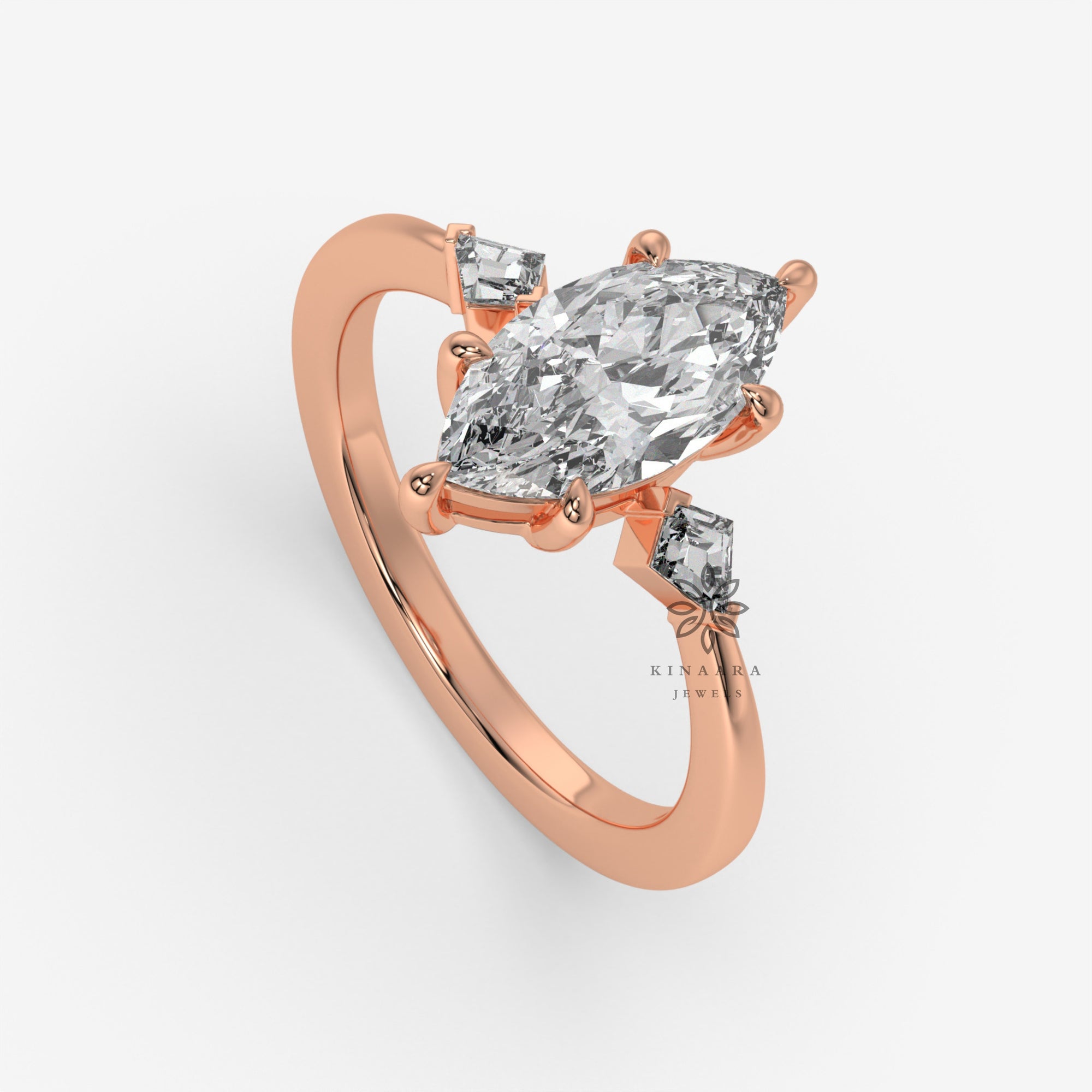 three stone marquise engagement ring3