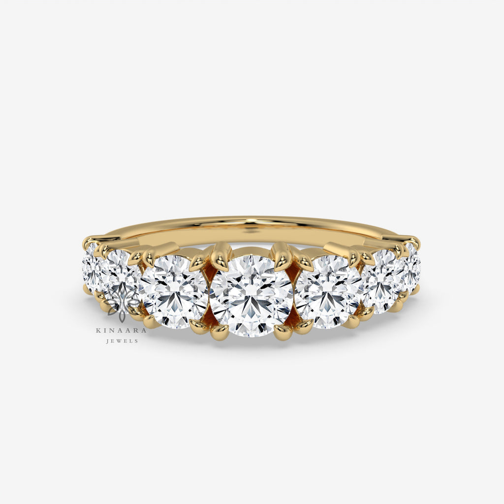 moissanite wedding band