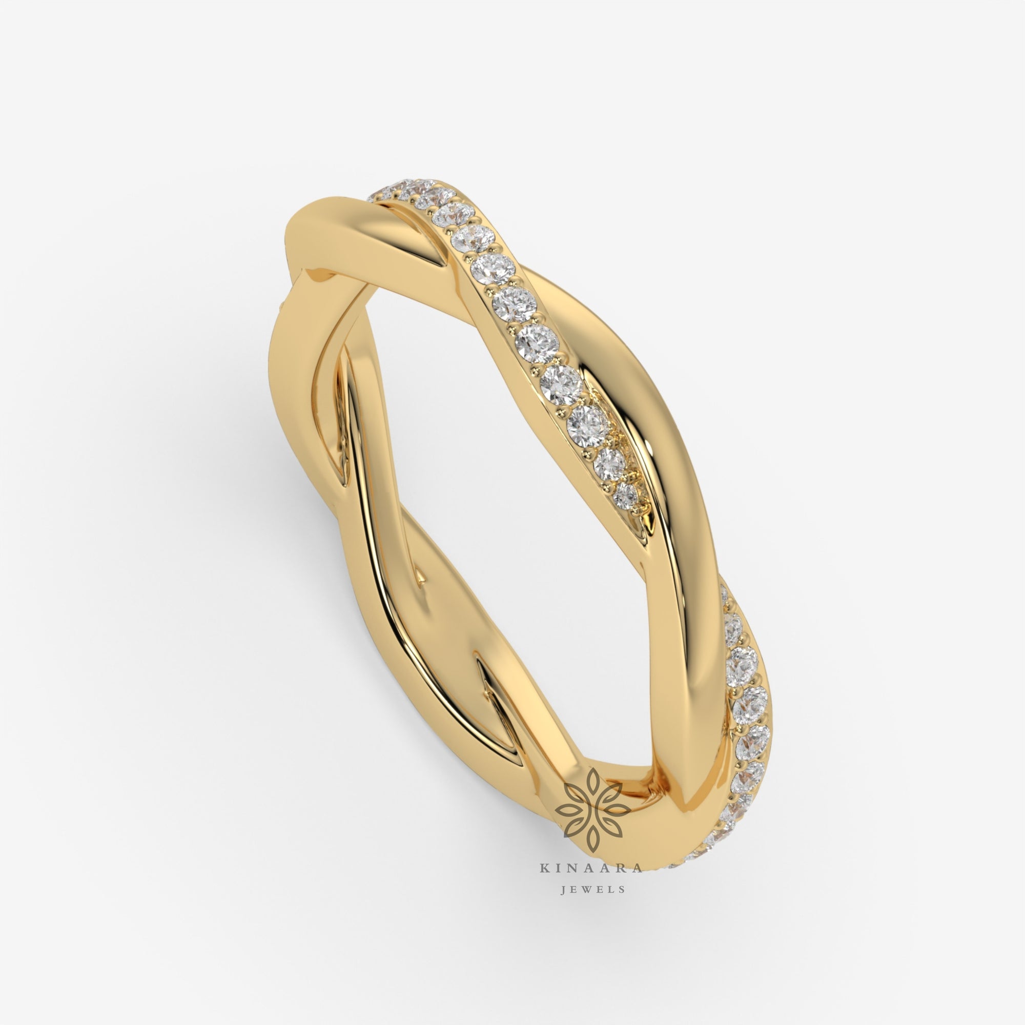 crisscross wedding band