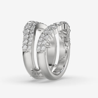 Ring Guards & Spacers Moissanite Wedding Band, Enhancer Diamond Ring