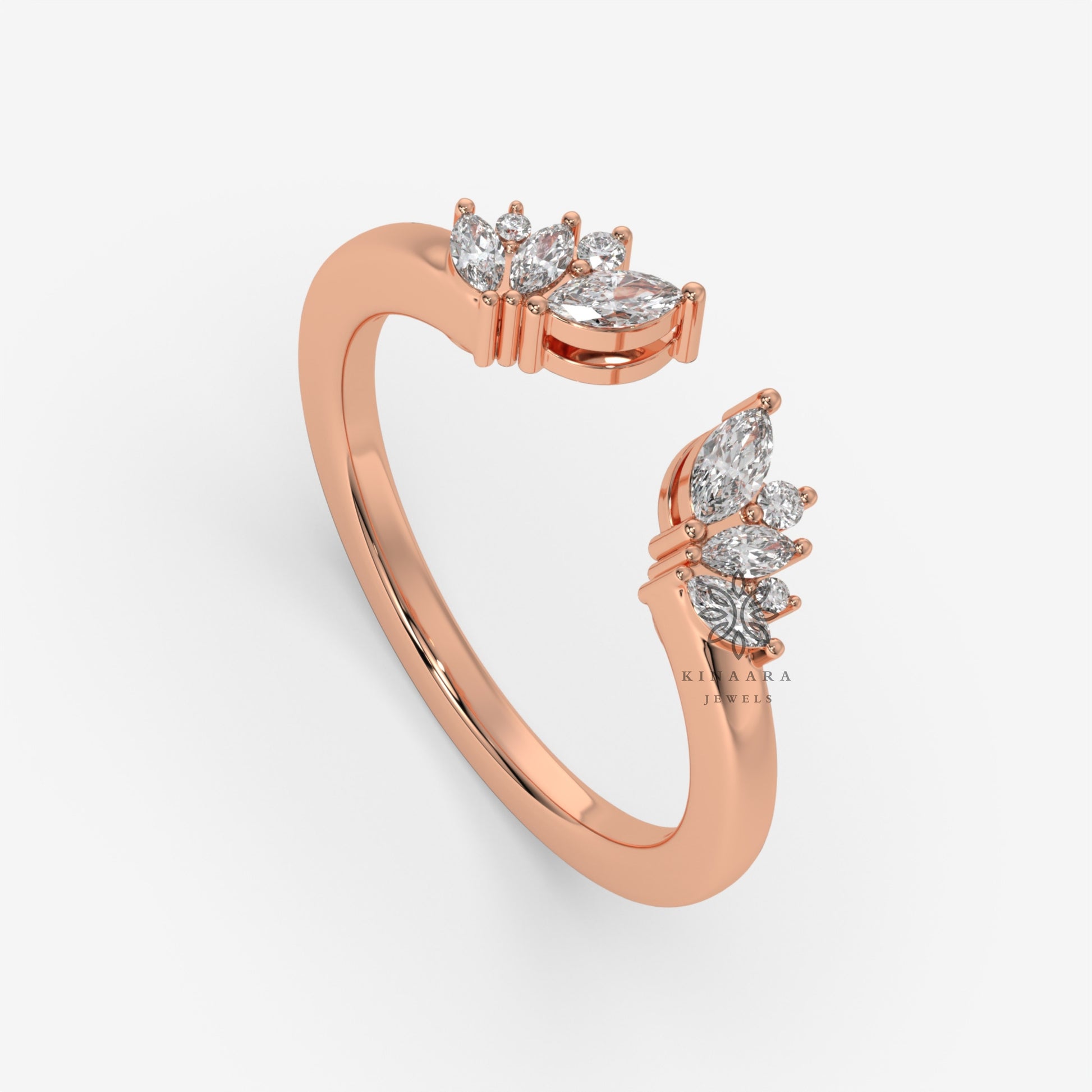 gold open cuff ring