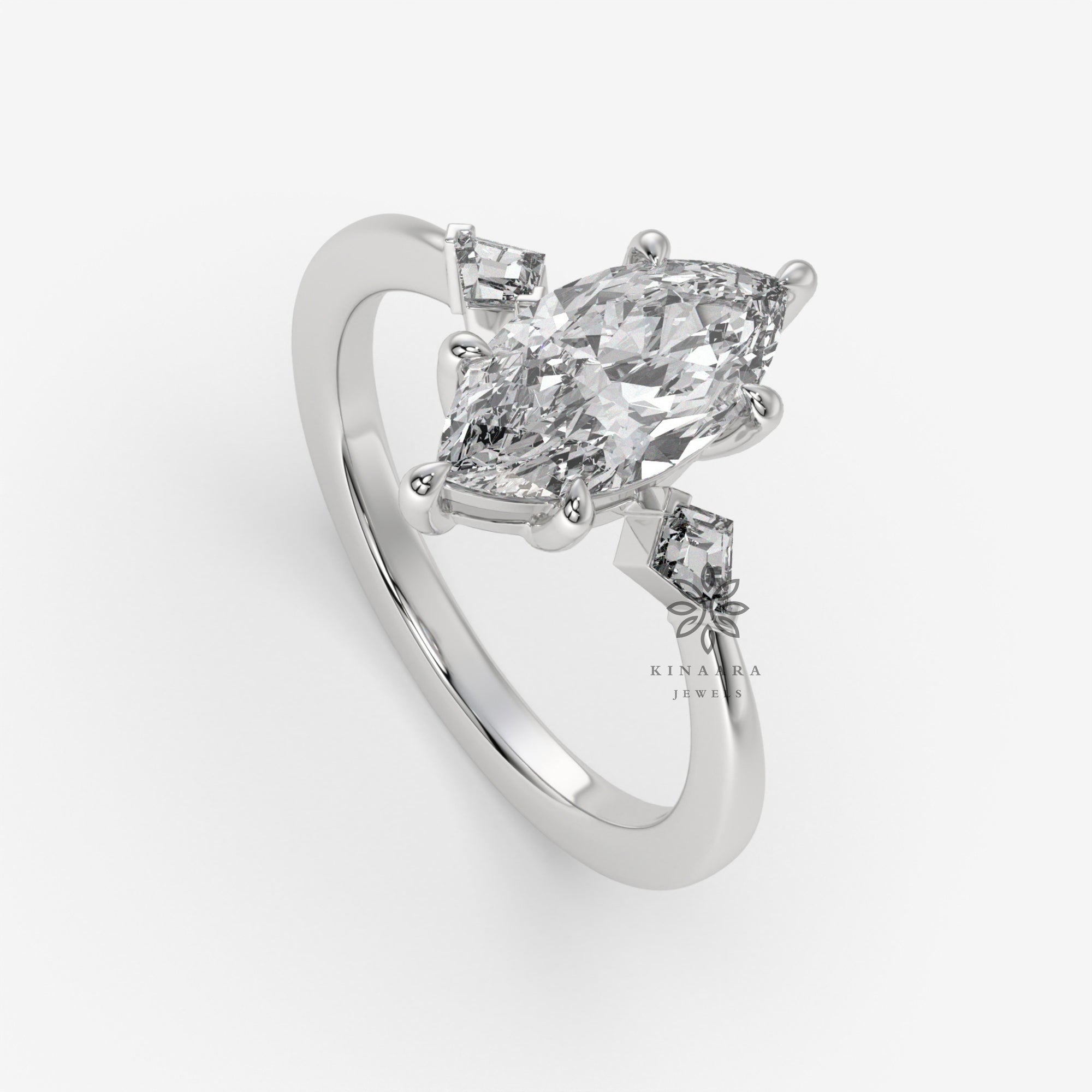 three stone marquise engagement ring2