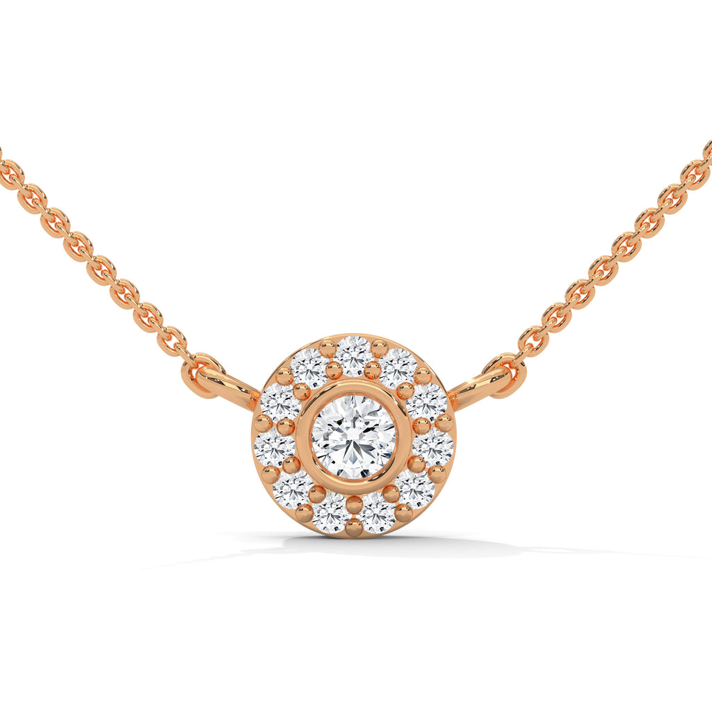 Bezel Set Diamond Pendant