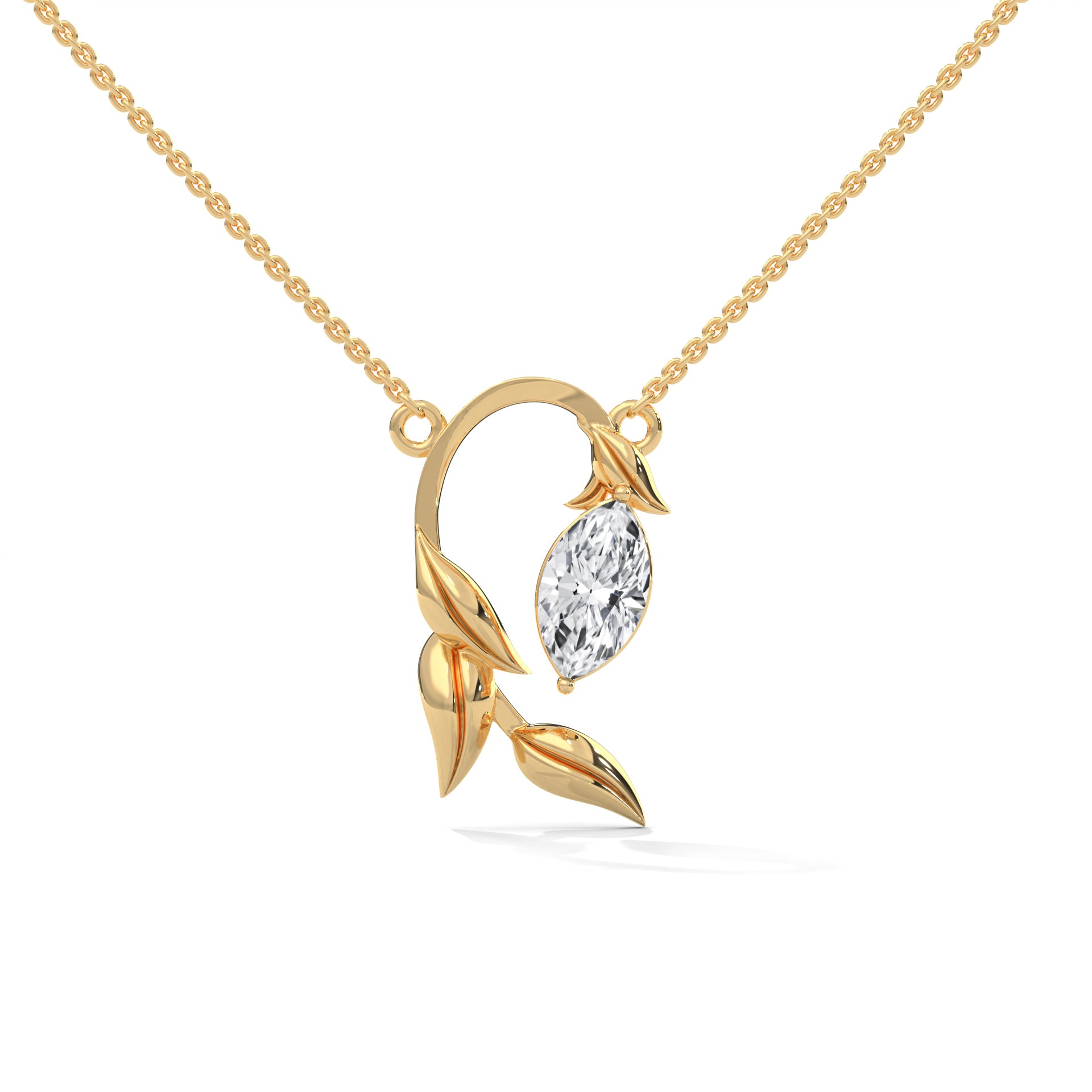 Buy Marquise Leaf Necklace Online